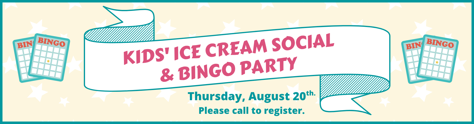 Ice cream bingo slider