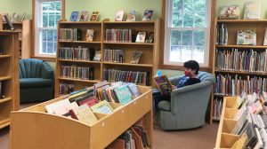 reading in kids room